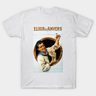 ELIXIR D' ANVERS LIQUEUR Sailors Choice Vintage Belgian Alcoholic Advertisement T-Shirt